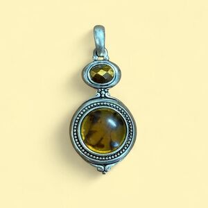 Unique Vintage Tiger Eye Pendant